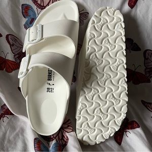 White Birkenstocks, Arizona EVA Style, Size 38, Brand New In Box